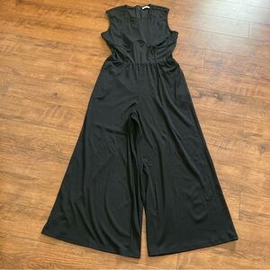 Dirass Black One Piece Pantsuit NWOT Jumpsuit Women’s Medium